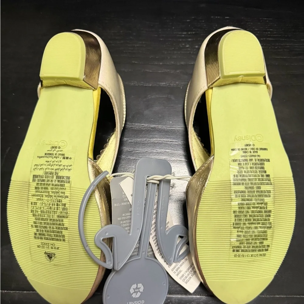 Disney’s Tiana Gold and Cream Glitter Princess Shoes